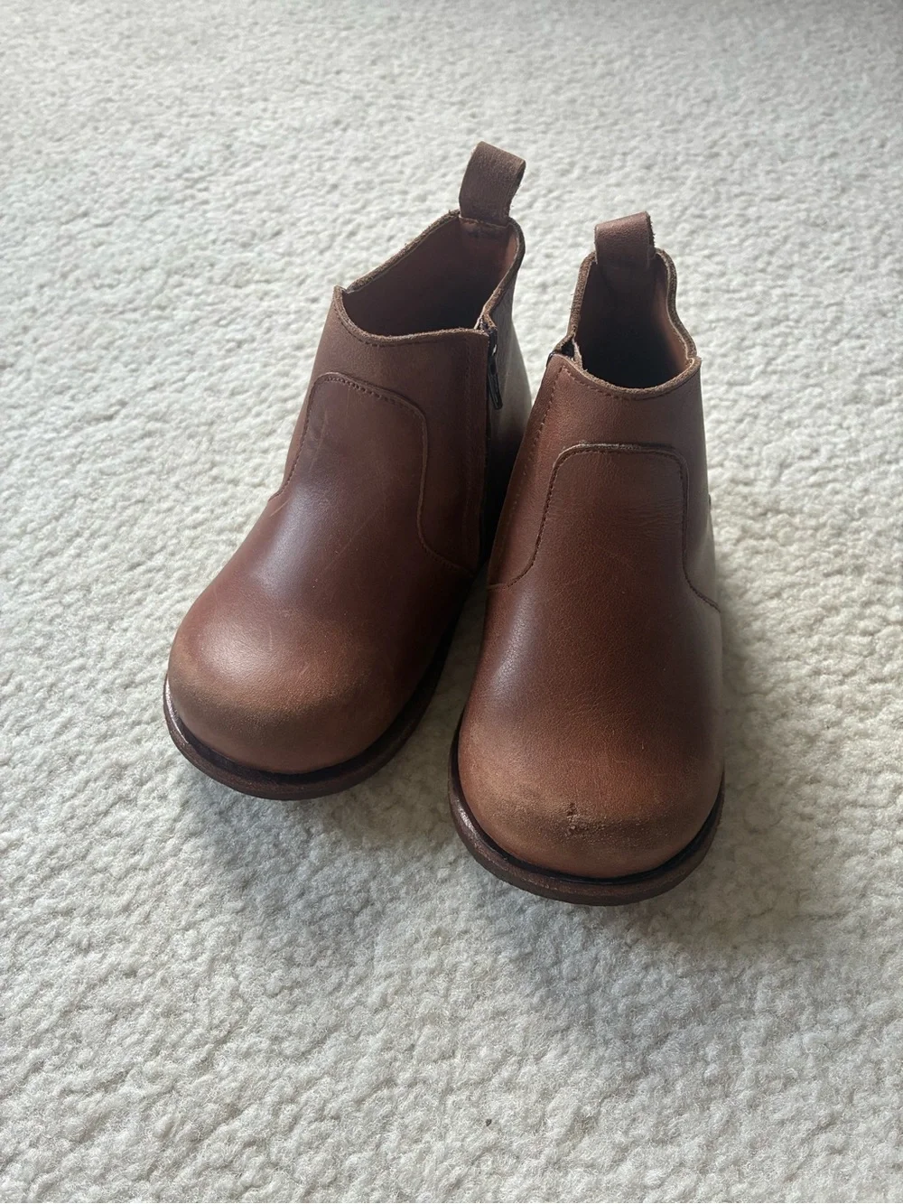 Adelisa & Co Brown Leather Toddler Boots